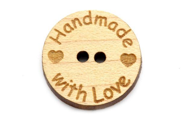 Holzknöpfe Handmade with Love