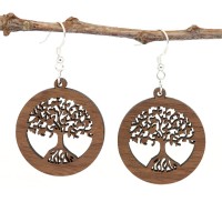 NaturPur Baum des Lebens Holzohrring NaturPur Baum des Lebens Holzohrring