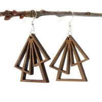 NaturPur Triangle Holzohrring NaturPur Triangle Holzohrring