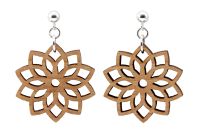 Mandala Ohrhänger Holzohrringe Mandala Ohrhänger Holzohrringe