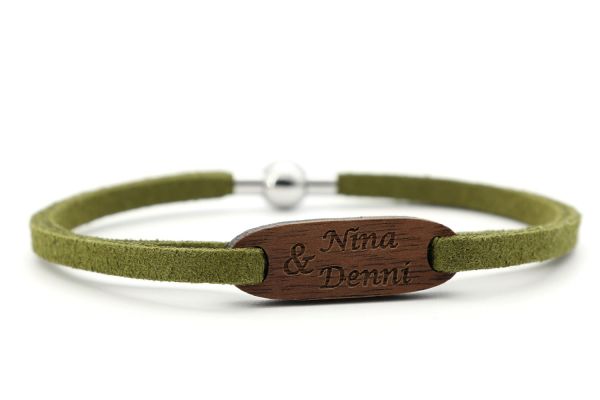 Armband Nuss Gravur Individuell