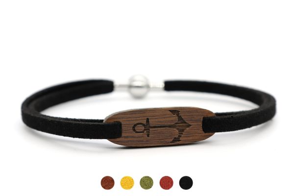 Armband Nuss Gravur Anker