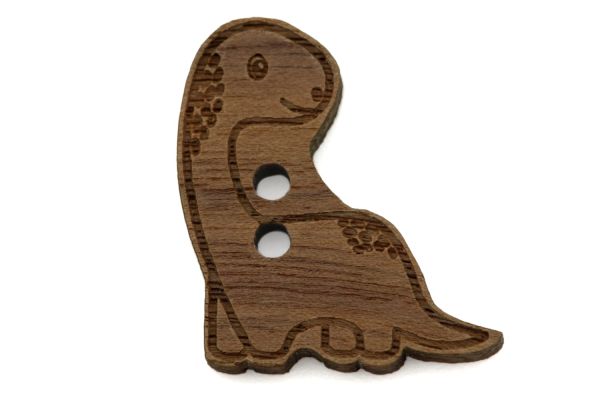 Holzknöpfe Dino