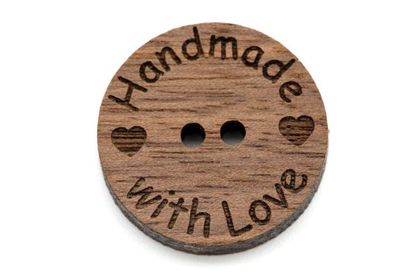 Holzknöpfe Handmade with Love