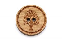 Holzknöpfe Gravur Lebensbaum Kirschholz Holzknöpfe Gravur Lebensbaum Kirschholz