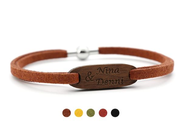 Armband Nuss Gravur Individuell