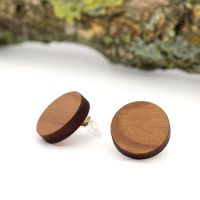 Holzohrringe Kirsche rot 17mm Holzohrringe Kirsche rot 17mm