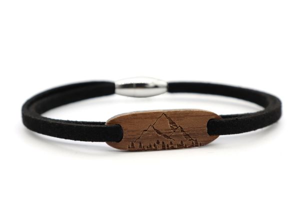 Armband Nuss Gravur Berge