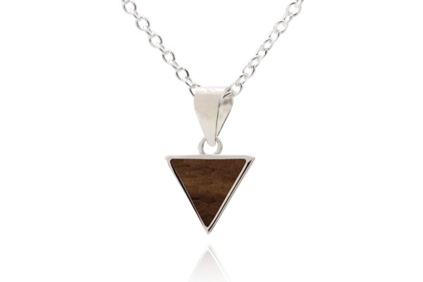 Kette-Triangle-Light-silber-Nussbaum