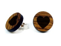 Ohrring mit Herz Gravur Ohrring mit Herz Gravur