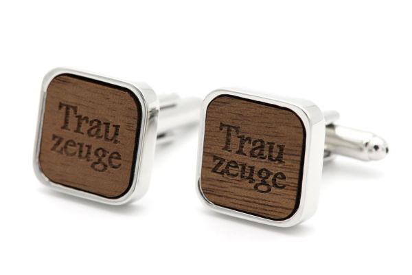 Manschettenknöpfe Eckig - Trauzeuge