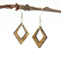 Vorschau: Ohrhänger Holz Eichenholz 926 Silber Vorschau: Ohrhänger Holz Eichenholz 926 Silber