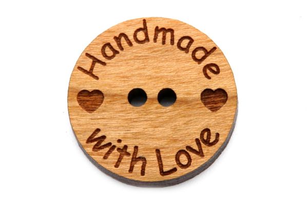 Holzknöpfe Handmade with Love