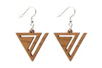 Trifecta Holzohrring Hängend Trifecta Holzohrring Hängend