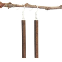 Holzohrring Stabform Ohrhängern lang Holzohrring Stabform Ohrhängern lang