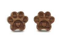 Pfote Ohrstecker Holzohrringe Pfote Ohrstecker Holzohrringe